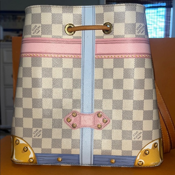 Louis Vuitton Damier Azur Summer Trunk 2018 Noenoe Limited Edition Bag - Picture 3 of 8